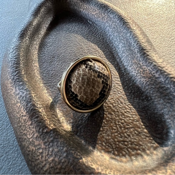 3/$15! Addition Elle ring Size 10 plus oversized gold plates and snake print - Picture 4 of 8